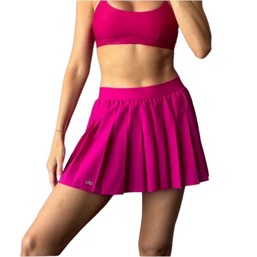 Alo Yoga Varsity Pleated Tennis Skirt